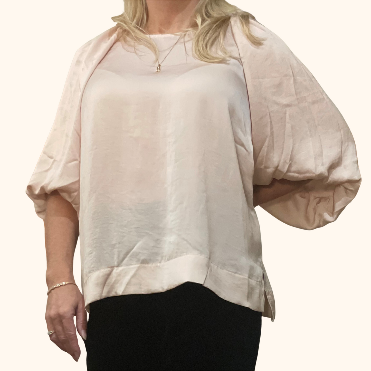 Champagne Wishes Satiny Top