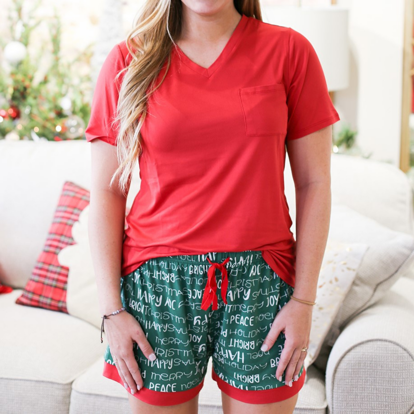 Cheery Red Softest Pocket Tee Ever
