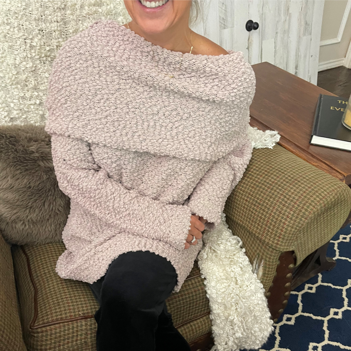 Soft and Sexy Off the Shoulder Mauve Top