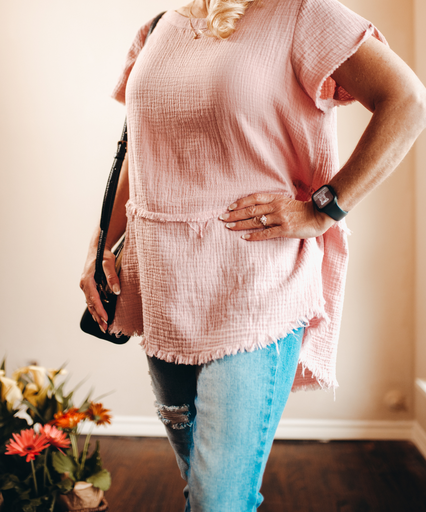 Sweet Top with Fringe Benefits