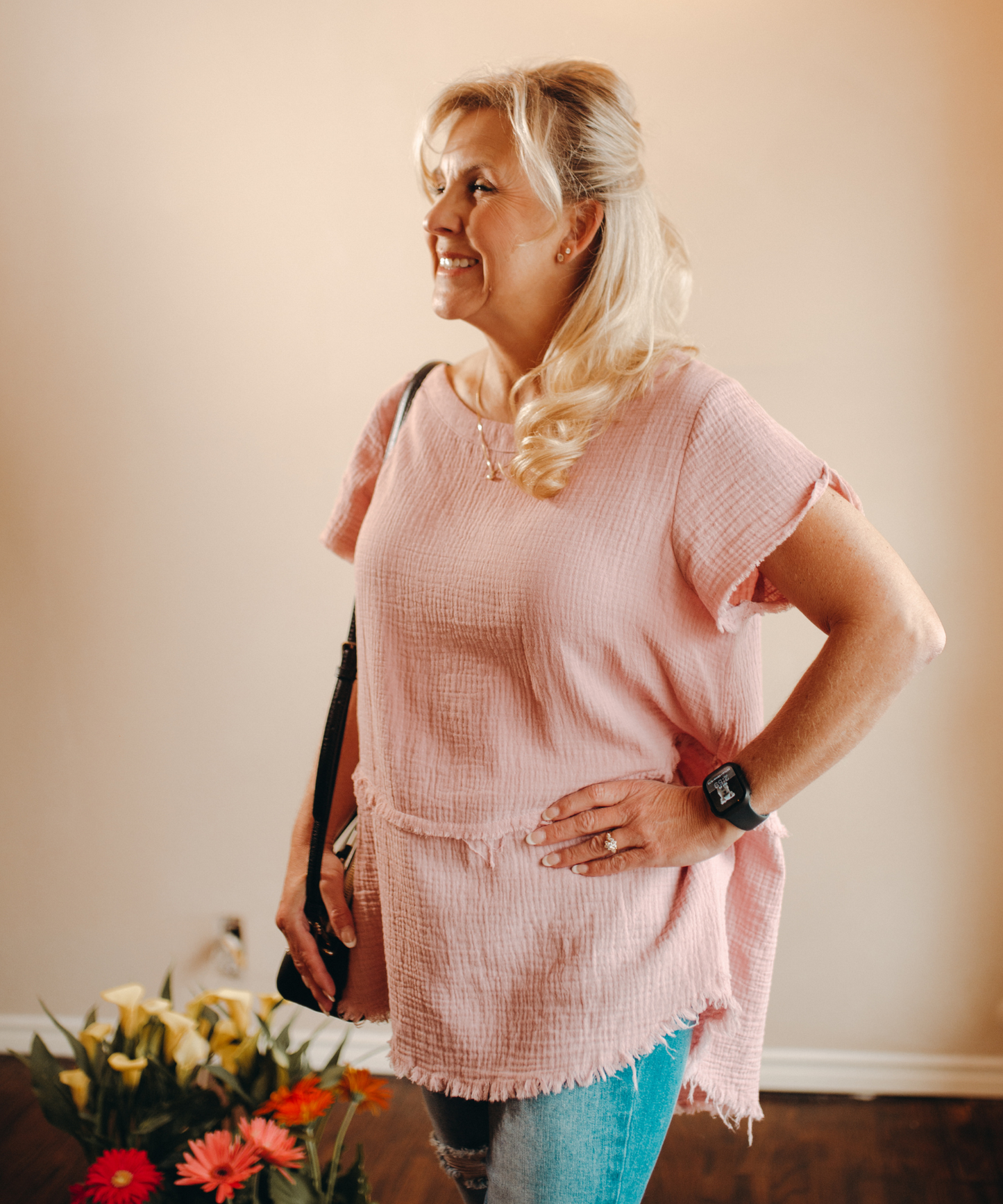 Sweet Top with Fringe Benefits