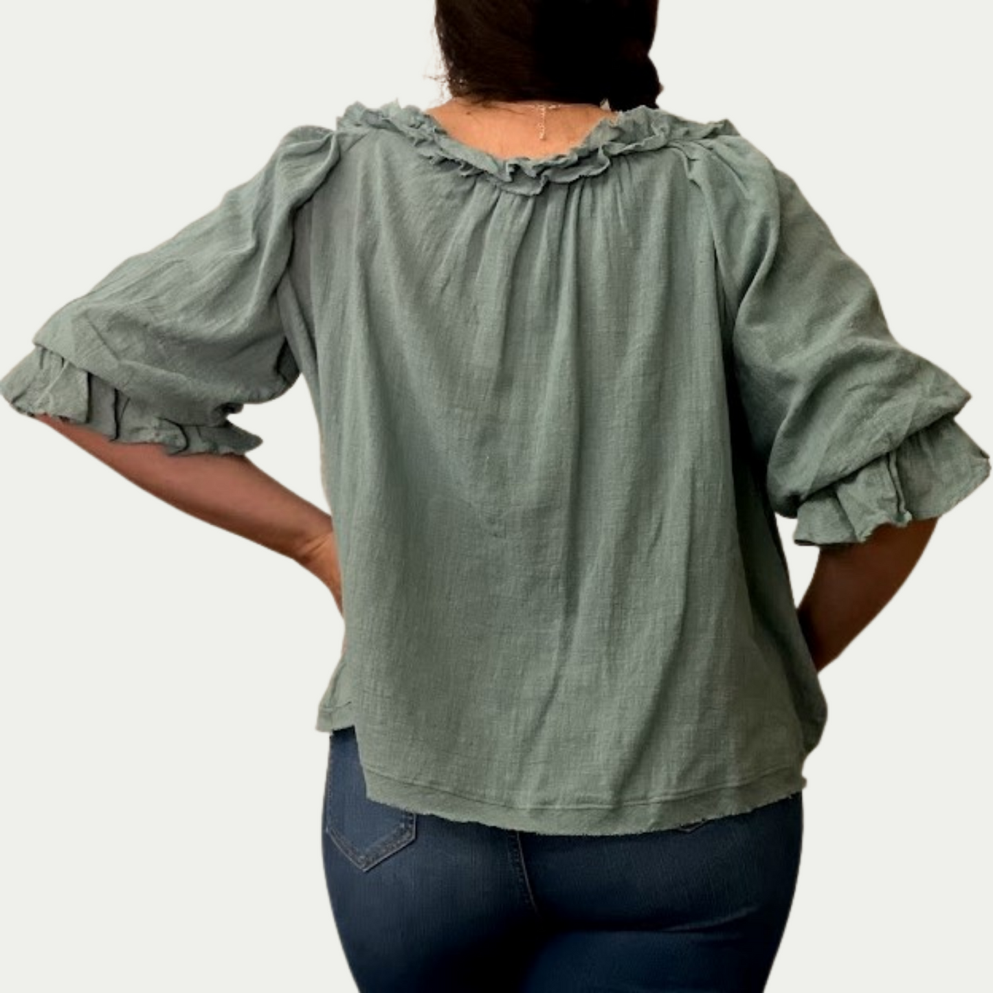 Teal-ishous Top