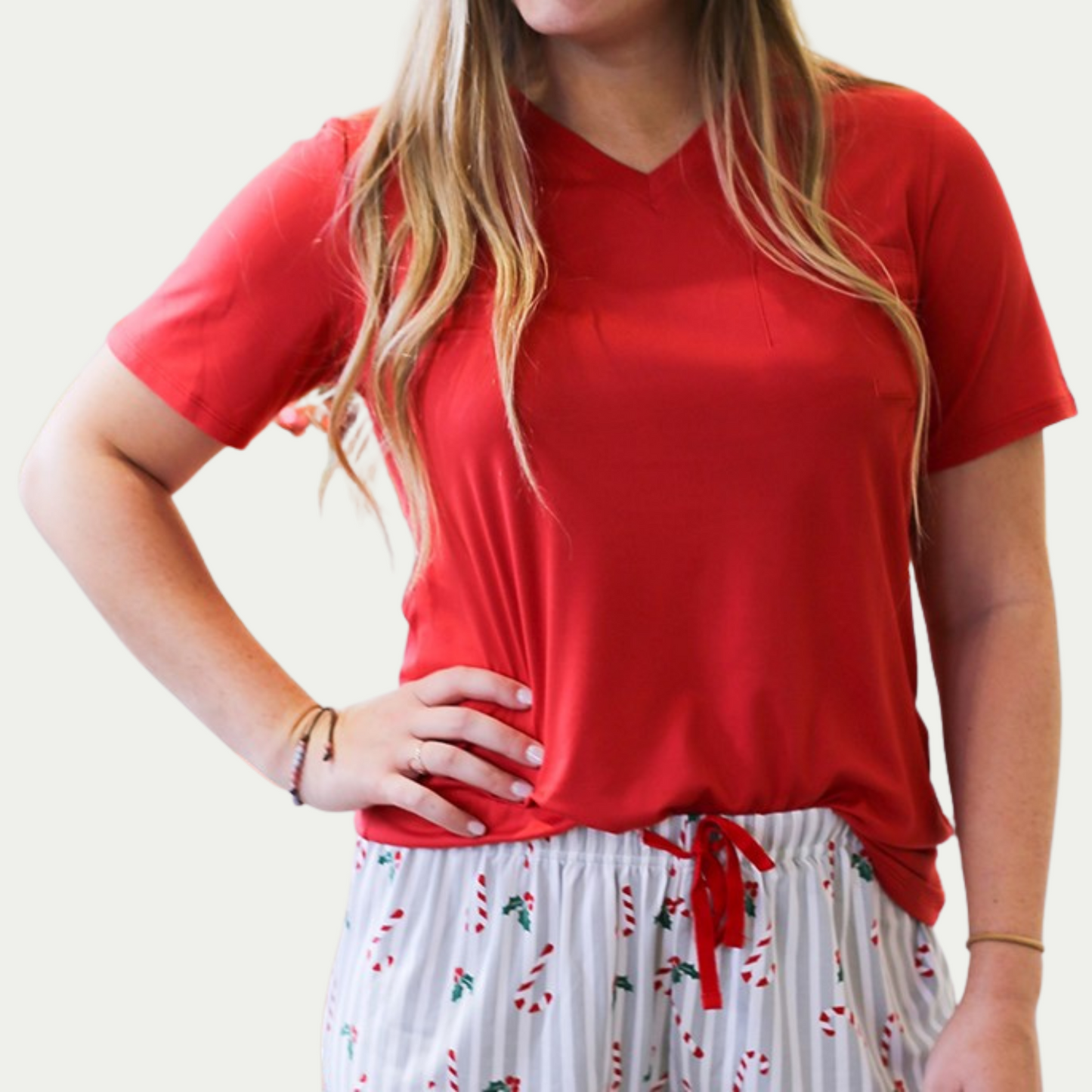 Cheery Red Softest Pocket Tee Ever