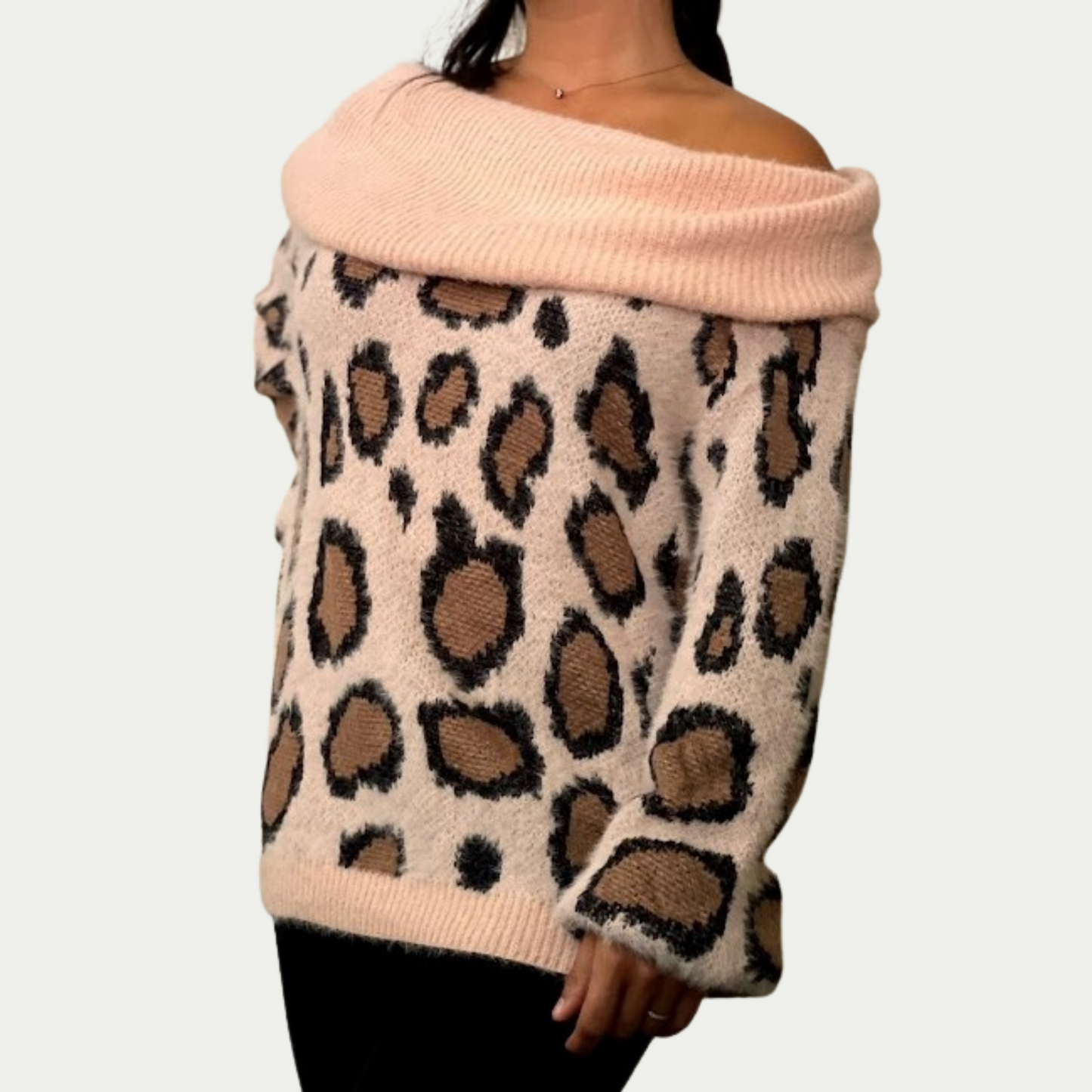 Pink Cheetah Sweater