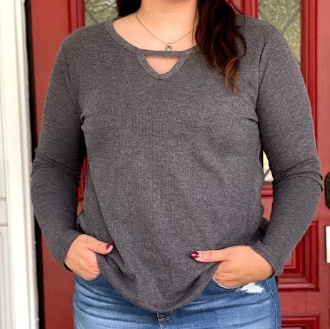 Comfy & Cozy Charcoal Tunic